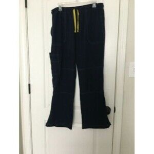Spread Good Cheer Women's Scub Pants Nurse Medical Hospital Size 2X Petite Blue